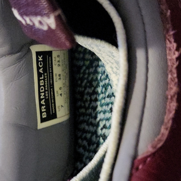 Maison Kitsune x Brandblack collab multicolor knit sneakers sz 38 - Picture 4 of 6